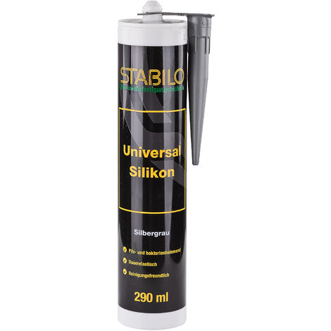 Stabilo Universal Silikon silbergrau 290ml, Sanitärsilikon, für Innen & Aussen