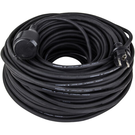 Verlängerungskabel 50 Meter H07RN-F 3x1,5mm² schwarz IP44