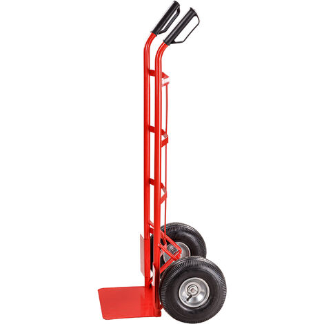 Sackkarre 250 kg, klappbarer Ladebügel, Trittmechanismus, Luftreifen Sackkarre 250 kg, klappbarer Ladebügel, Trittmechanismus, Luftreifen