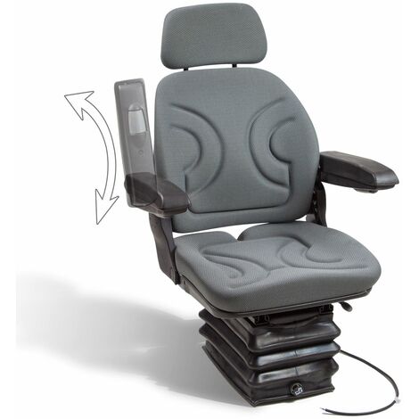 Universal Traktorsitz Schleppersitz Sitz Staplersitz Luftgefedert mit  Armlehne