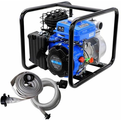 BITUXX® 1,7 PS Benzin Wasserpumpe Motorpumpe Garten