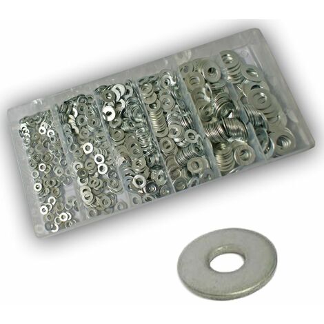 Vintec Unterlegscheiben Metall 900-tlg Sortiment M3-6+8+10 Setbox