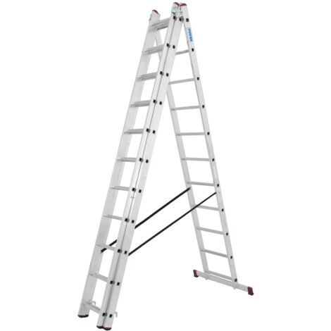 Krause Corda Aluminium-Vielzweckleiter 3x11 Sprossen