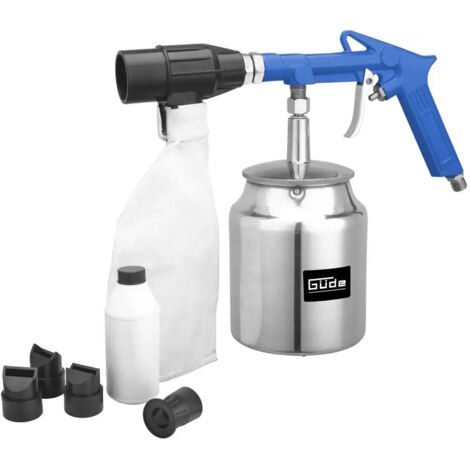 Sandstrahlpistole Für Druckluft - Perfekt Zur Rostentfernung Und Holzbehandlung