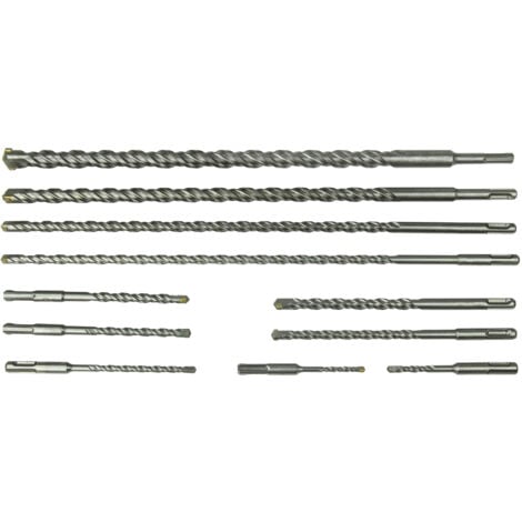Steinbohrer Betonbohrer Set 11 teilig Hammerbohrer SDS-Plus Bohrer Satz lang