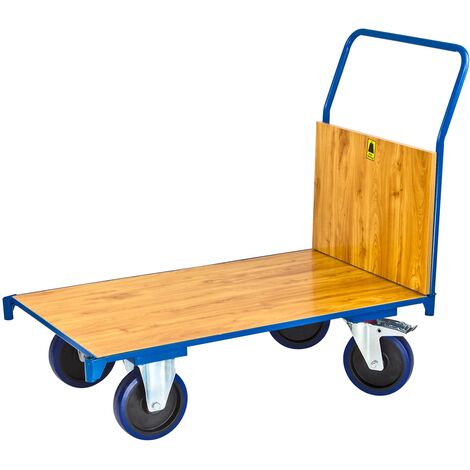 Transportwagen Mit Holzwänden - Handkarre Bis 180 Kg Belastbar
