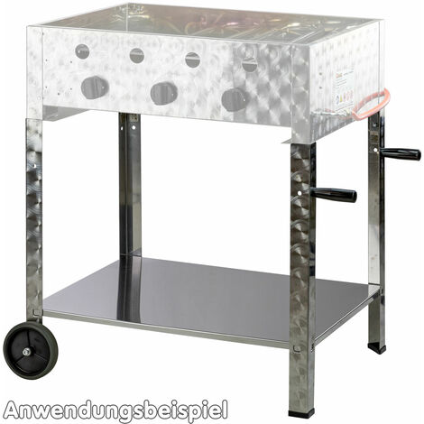 Edelstahl 1-flammig (3,65kW) Gasgrill-Bräter-Kombi Gas Grill