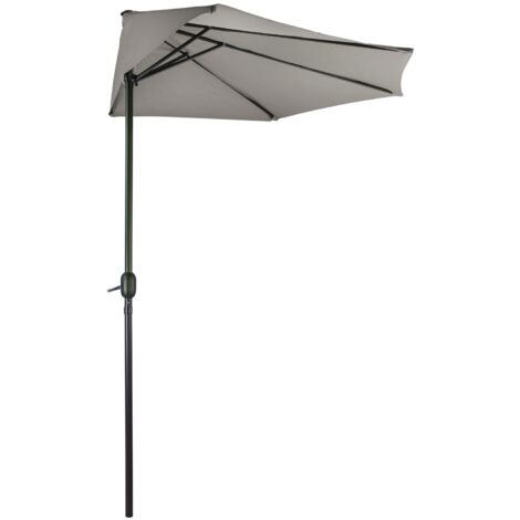 Sonnenschirm halbrund La Spezia Halbschirm Balkonschirm Terrasse - Farbwahl