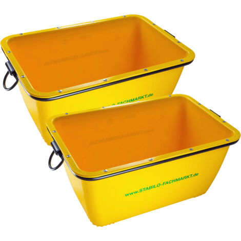 2x Mörtelkasten 110x67x49cm Mörtelwanne Mörtelkübel Zementwanne 200L kranbar
