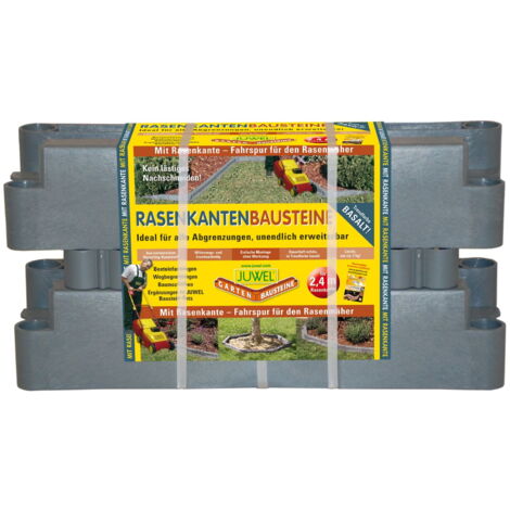 JUWEL LED-Gartenleuchte Für Rasenkantensteine – Warmweiß, Mit Akku & Dämmerungssensor, Edelstahlgehäuse, IP44