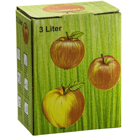 DeTec Bag In Box Saftkarton - 5 Stück 3 Liter Mit Saftbeutel Für Most & Apfelsaft
