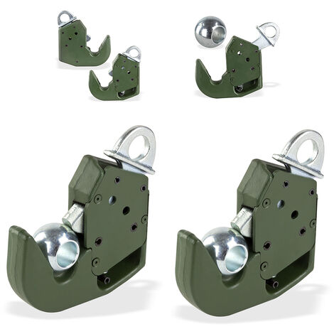 2x Stück Unterlenker Fanghaken Kat I Schnellkuppler mit Kugeln Universal Kat 1