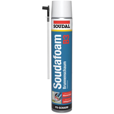Soudal Soudafoam Brunnenschaum B3 750ml PU Adapterschaum Dämmschaum (1/3)