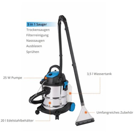 Güde Sprüh und Waschsauger 5-in1 GWS 1600-20 Teppichreiniger Polsterreiniger