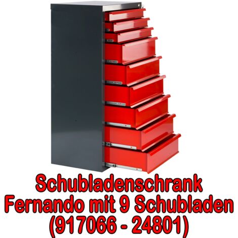 Metall Werkstattwagen Schubladenschrank 5, 6, 7, 9 Schubladen Werkzeug-Schrank