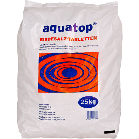 Aquatop Salztabletten Regeneriersalz 25 kg Wasserenthärter Siedesalz Typ A Salz