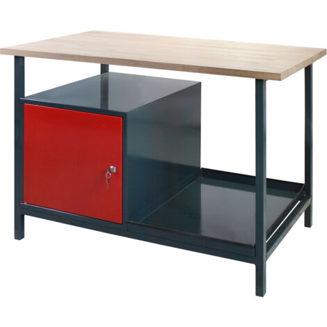 Werkbank Eko 1T 120x60cm 1 Türe Werkstatt Arbeitstisch Arbeitsplatte Werktisch (1/4)