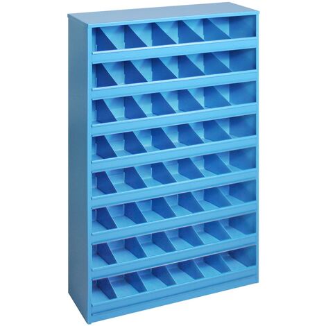 ADB Schraubenregal Schüttenregal Lichtblau Regal 85x50x12,5cm Kleinteilemagazin (1/5)