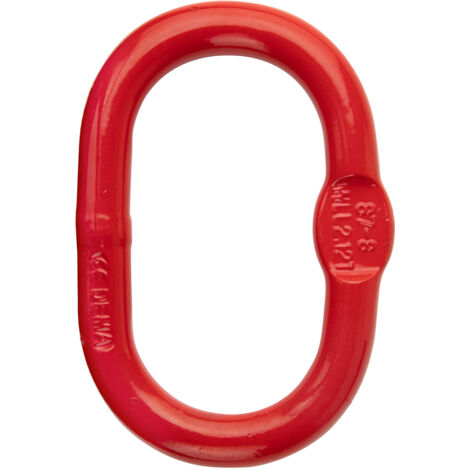 Stahl Aufhängeglied Einhängeglied für Forstkette 8mm Rückekette rot