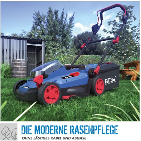 Güde Akku Rasenmäher RM 180 Elektro Mäher Mulcher 18 V Schnittbreite