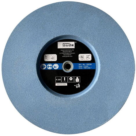 Güde Schleifscheibe Schleifpapier K 220 250x50x12mm (1/2)