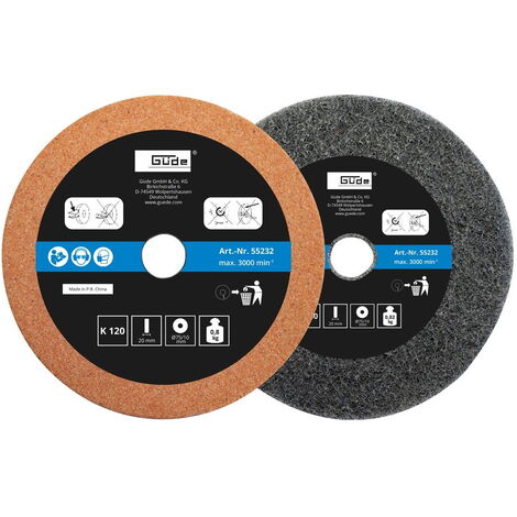 Güde Schleifscheibe Schleifpapier K 120/400 75x10x20 mm 2-tlg. Set