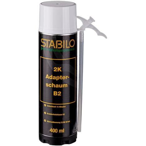 Stabilo 2K Adapterschaum Bauschaum Montageschaum B2 400 ml für Türen und Fenster
