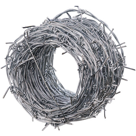 Stacheldraht verzinkt 25m x 2,8mm Wildzaun Weidezaun (1/2)