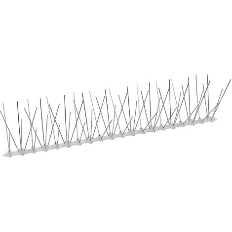 Kestek Taubenabwehr Vogelschutz Vogelabwehr Spikes 5-reihig 500 mm PC-V2A Kunststoff