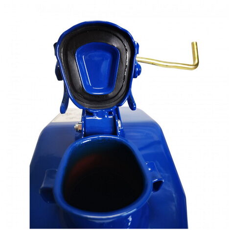 Benzinkanister 5 Liter Metall Stahlblech Kanister mit Sicherungsstift blau