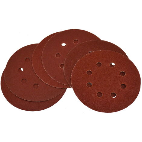 Güde Klett-Exzenterschleifscheiben-Set 125mm 6tlg. Schleifpapier Schleifscheiben (1/2)