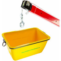 Garronda Flexibler Kunststoffkübel 2er-Pack 42L – Robuster Universalbehälter Mit Griffen Für Garten, Baustelle & Haushalt (Orange)