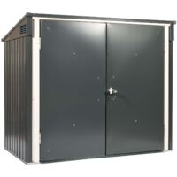 Metall Mülltonnenbox 2x 240 l abschließbar