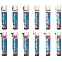 12x Soudal Soudafoam B2 Montageschaum Adapterschaum 750 ml Bauschaum Dämmschaum