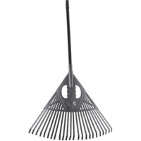 Kestek Laubrechen 2in1 mit Teleskopstiel ausziehbar Handrechen Gartenrechen 56cm