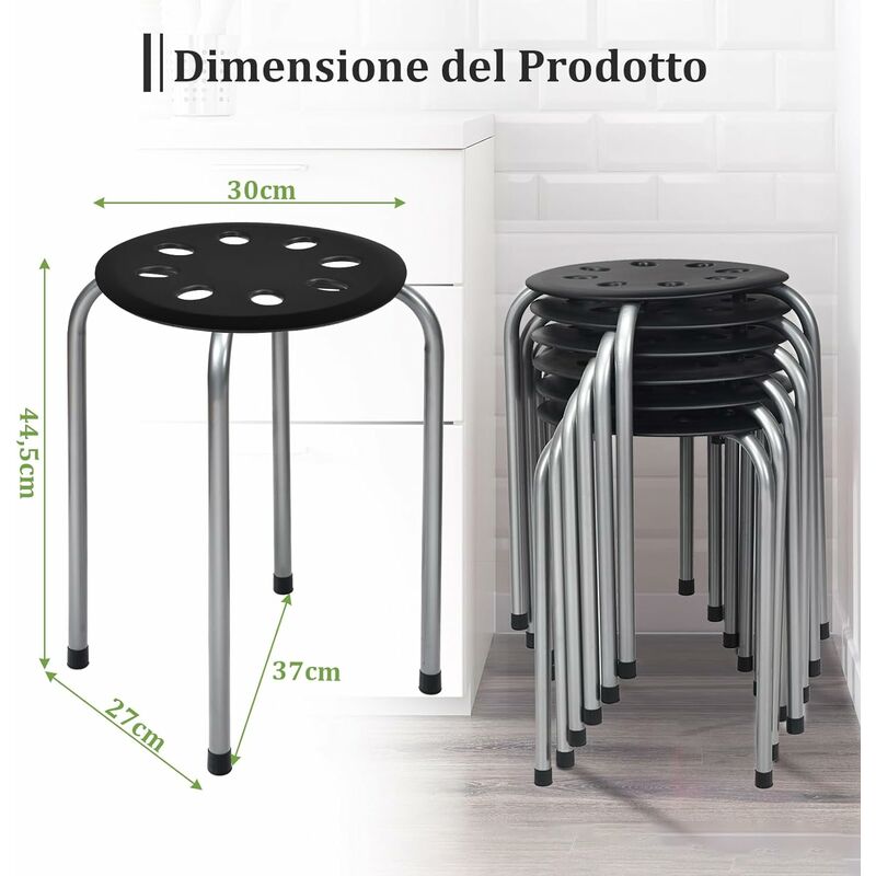 Sgabello per bambini con struttura triangolare stabile, Scaletta multiuso  con design antiscivolo, Grigio - Costway