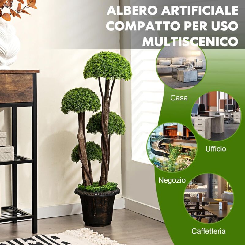 ZQNDFAC Nuovo Albero Artificiale Verde, Albero Finto con Foglie di Stoffa di Seta, salice Altamente simulato, Piante finte per la casa colonica dell' ufficio Inverdimento