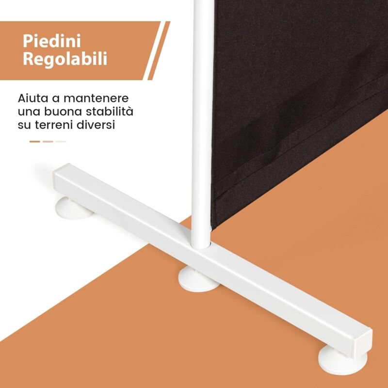 Paravento Separe,Separè Pannelli Divisorio A 3 Pannelli Antracite
