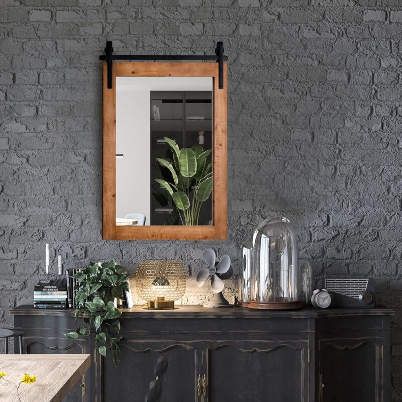 Specchio - Legno, Vetro, Trittico vintage - specchio/specchio per il trucco