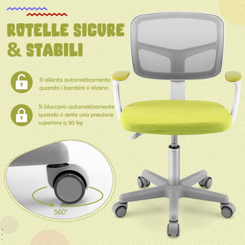 Cuscini Braccioli Per Sedia DIYEAH - Universali, Morbidi E Regolabili Per Ufficio E Gaming