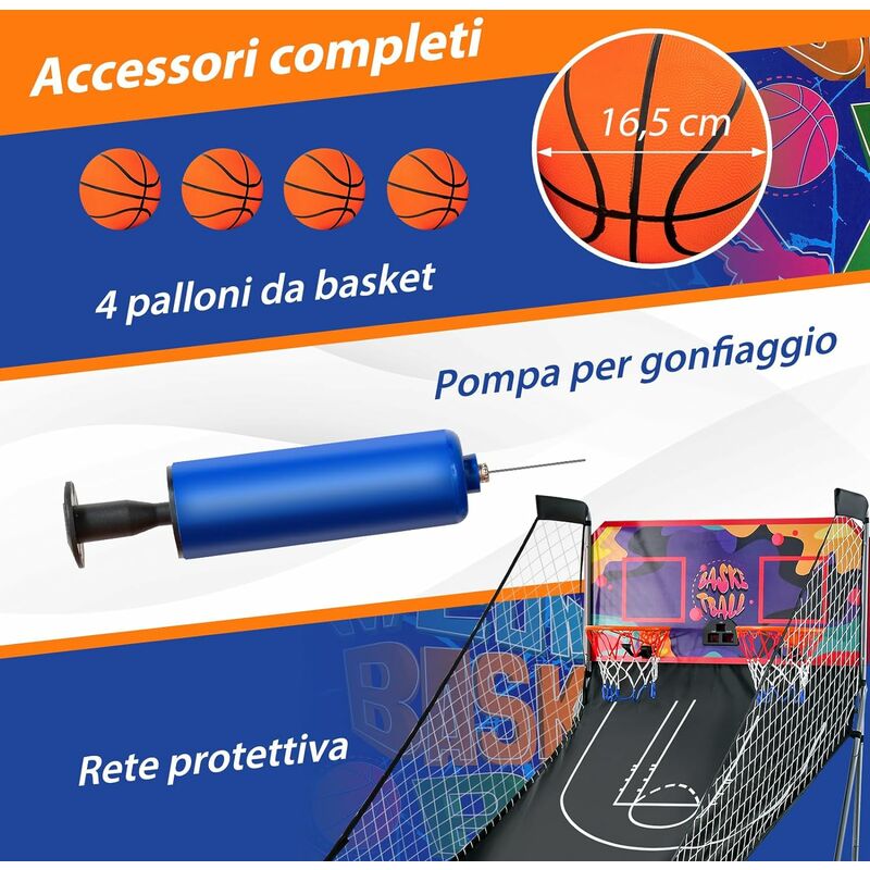 Pure2Improve CANESTRO DA BASKET PORTATILE PREMIUM