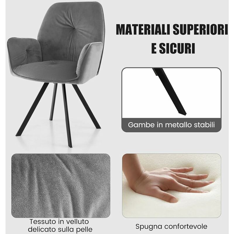 Set di 2 sedie per sala d'attesa versatili, Sedie impilabili da ufficio con  braccioli e ruote 59x57x81cm Nero - Costway