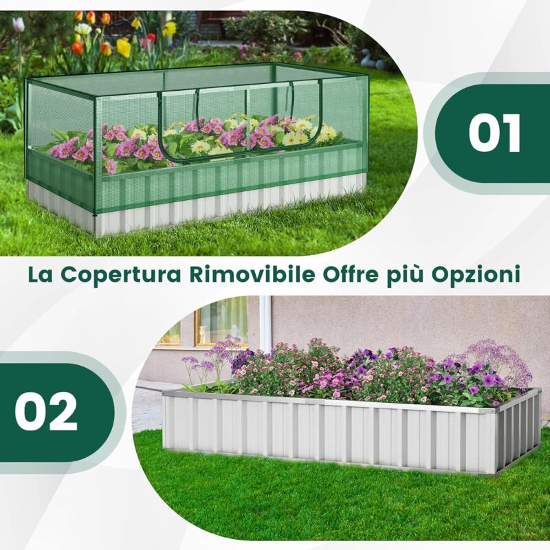 Rete Per Piante Rampicanti 80x80 Cm Con 4 Ganci – Traliccio Elastico In Gomma E Nylon Per Orto E Balcone - 3