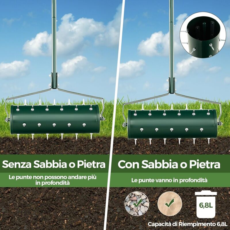 ELEM Garden Technic Arieggiatore/Scarificatore Per Prato 2 In 1 1500 W - 6