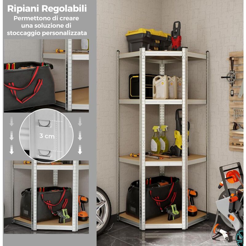 Rastrelliera Esterna Bici Rastrelliera Bici Wiltec Per 4 Biciclette - Acciaio Zincato, 95x33x27 Cm, Antifurto Parcheggio Bici