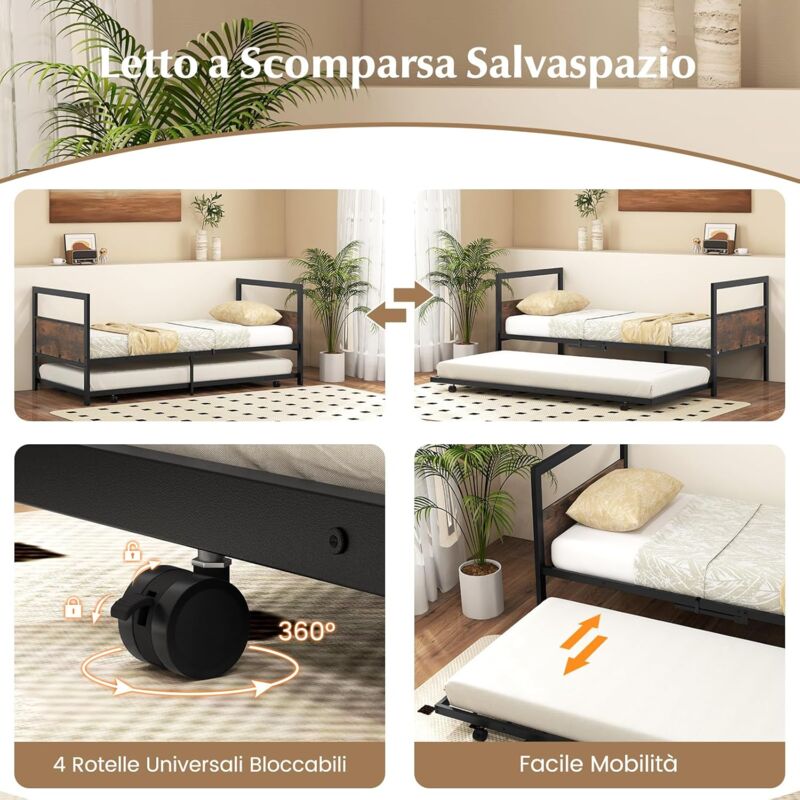 Maenizi Telaio per letto California king size, senza bisogno di molle, 35,5 cm, piattaforma in metallo resistente, supporta fino a 1360,8 kg, con doghe in acciaio, facile da montare, senza rumore