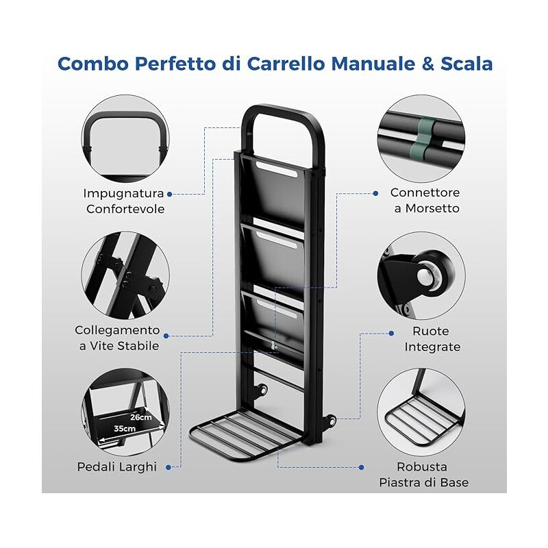 Scala A Gradino Pieghevole A 2025 A Scala Di Sicurezza In Alluminio Addensato Sc