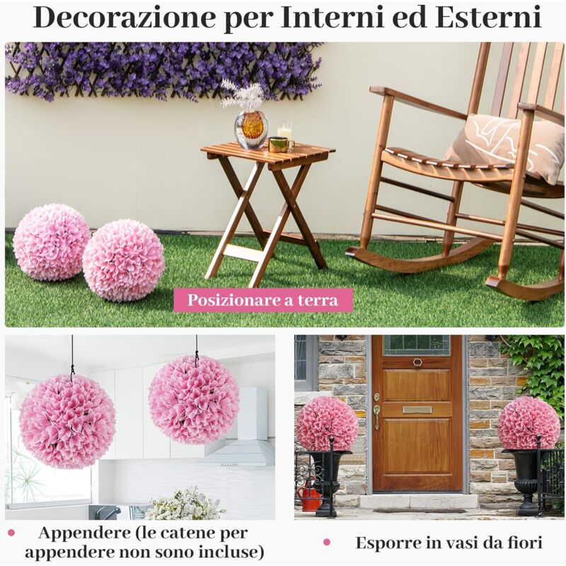 Bubblegum Stuff Fioriera Sospesa A Palla Da Discoteca Oro Rosa - Vaso Per Piante Da Interno Con Catena
