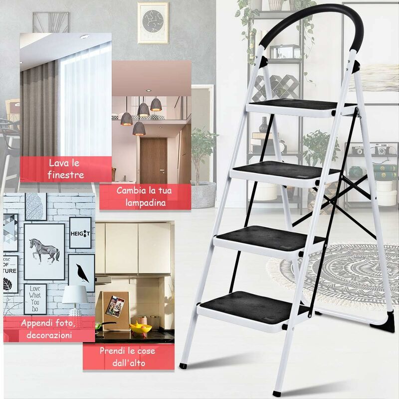 Scala Alluminio Everest 4x3 Multifunzione Portata Max Kg 150