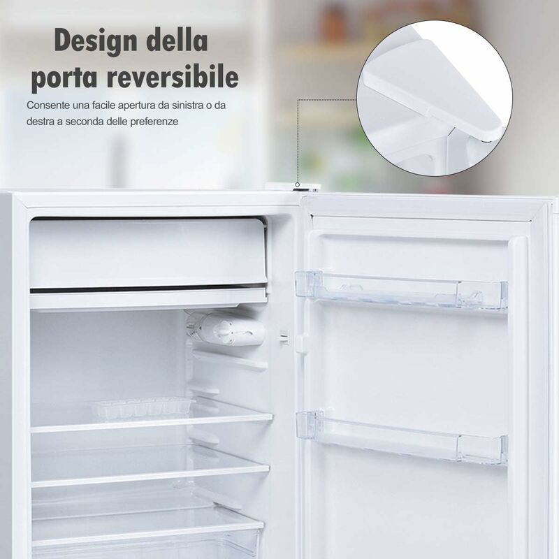 123L Frigorifero con 3 ripiani in vetro regolabili Mini frigo 230V